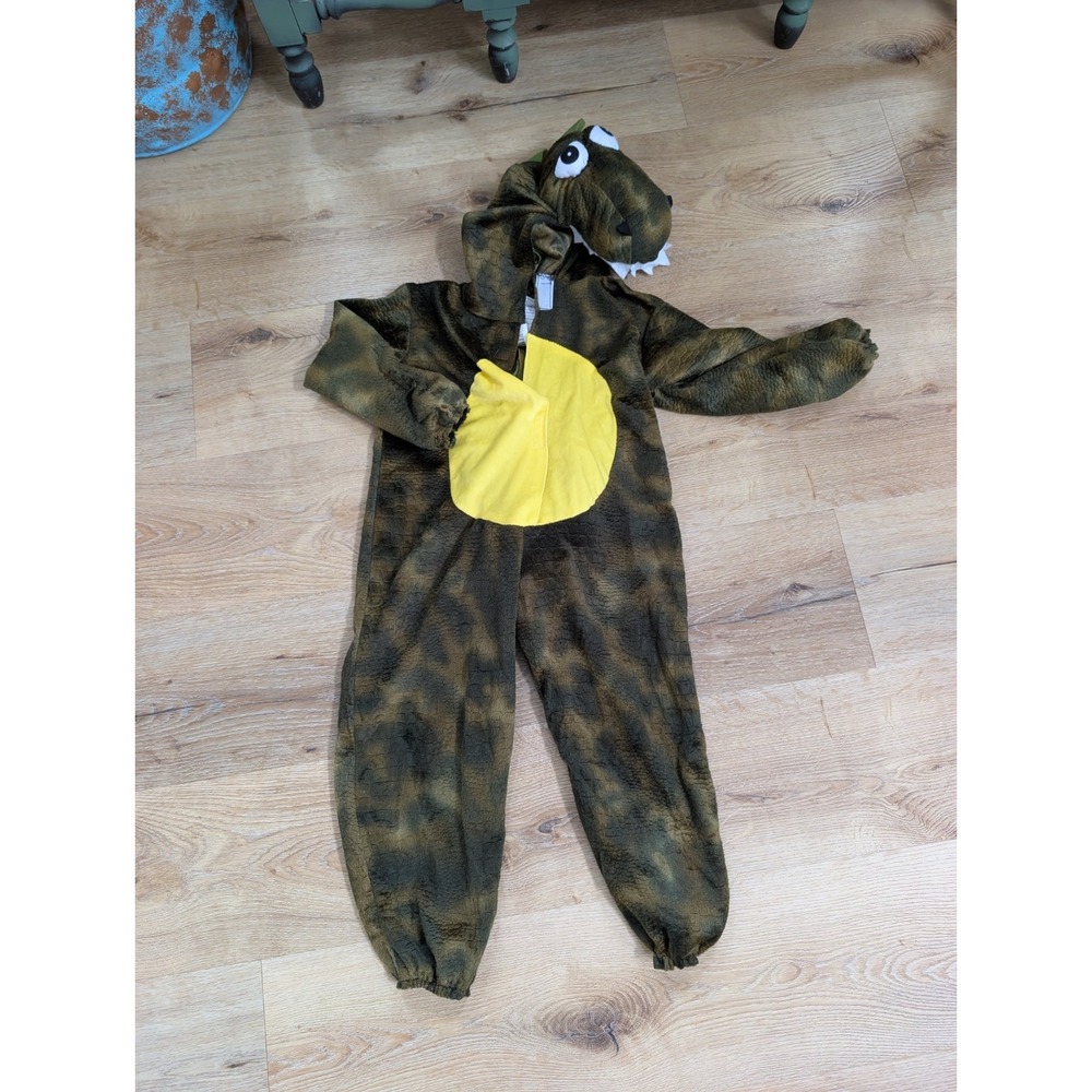 Rex Dinosaur Hooded Jumpsuit Halloween Costume Size 3-4T